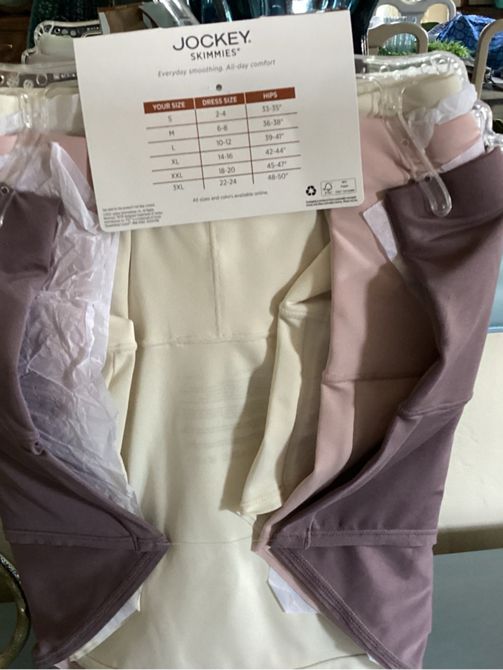 Jockey Skimmies Women’s ' 360° Smoothing Brief - Set of Three Size L NWT - Picture 6 of 7